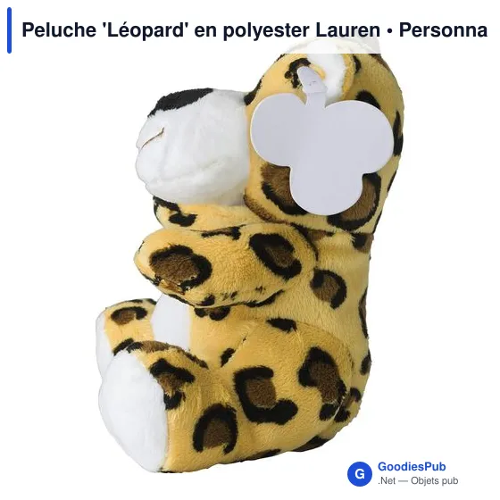 Peluche personnalisable 'Léopard' avec logo - Lauren - Image 3