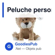 Peluche personnalisable 'Lion' Frank avec logo - Miniature 2