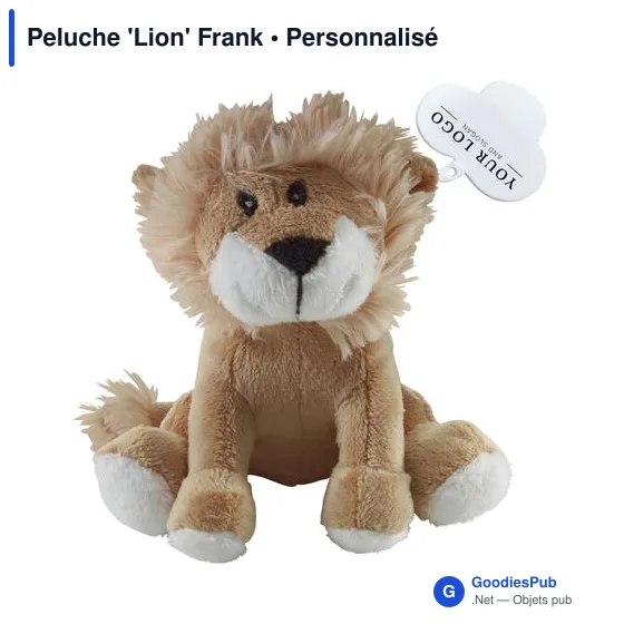 Peluche personnalisable 'Lion' Frank avec logo - Image 2