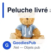 Peluche livré avec un sweet Monty - Miniature 8