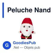 Peluche personnalisable douce avec logo - Nando - Miniature 1