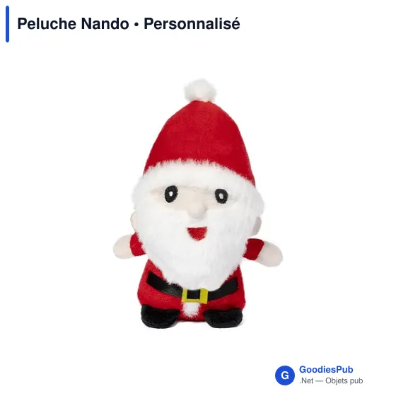 Peluche personnalisable douce avec logo - Nando - Image 1
