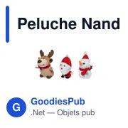 Peluche personnalisable douce avec logo - Nando - Miniature 3