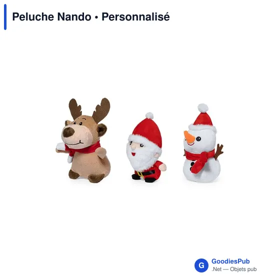 Peluche personnalisable douce avec logo - Nando - Image 3