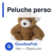 Peluche personnalisable 'Ours' Alessandro avec logo - Miniature 1