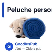 Peluche personnalisable 'Ours' avec logo et couverture polaire - Miniature 6
