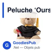 Peluche personnalisable 'Ours' avec logo - Magnus - Miniature 1