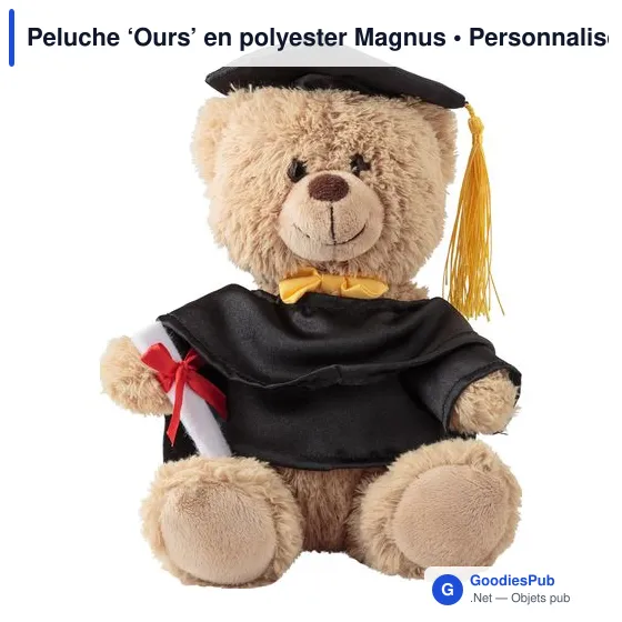 Peluche personnalisable 'Ours' avec logo - Magnus - Image 1