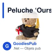 Peluche personnalisable 'Ours' avec logo - Magnus - Miniature 2