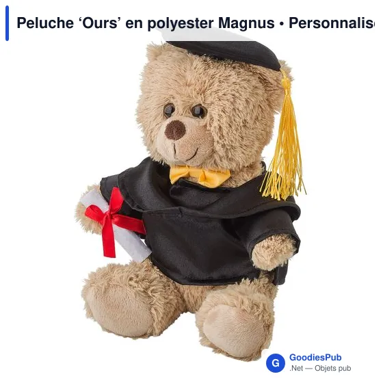 Peluche personnalisable 'Ours' avec logo - Magnus - Image 2