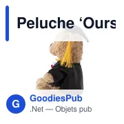 Peluche personnalisable 'Ours' avec logo - Magnus - Miniature 3
