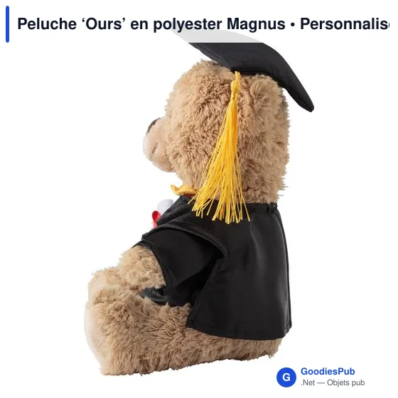 Peluche personnalisable 'Ours' avec logo - Magnus - Image 3