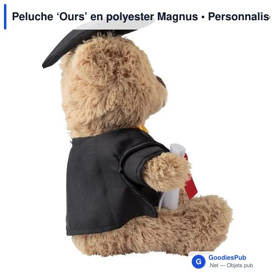 Peluche personnalisable 'Ours' avec logo - Magnus - Image 4