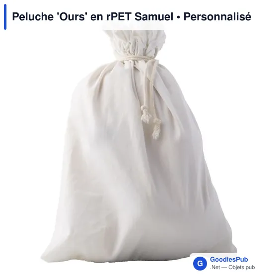 Peluche personnalisable 'Ours' en rPET avec logo - Image 4