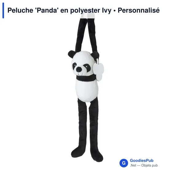 Peluche personnalisable 'Panda' avec logo - Ivy - Image 2