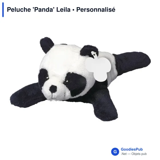 Peluche personnalisable 'Panda' Leila avec logo - Image 2
