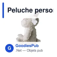 Peluche personnalisable 'Renne' en polyester - Logo possible - Miniature 3