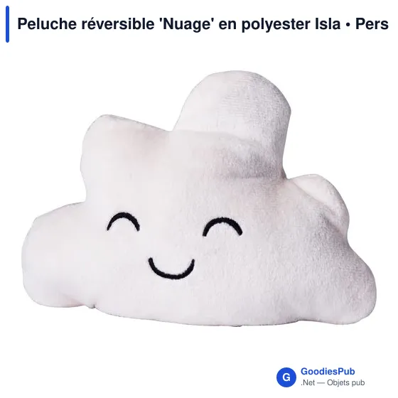 Peluche réversible personnalisable 'Nuage' avec logo - Image 1