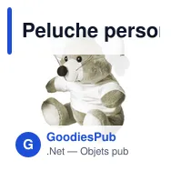 Peluche personnalisable 'souris' Lia avec logo - Miniature 3