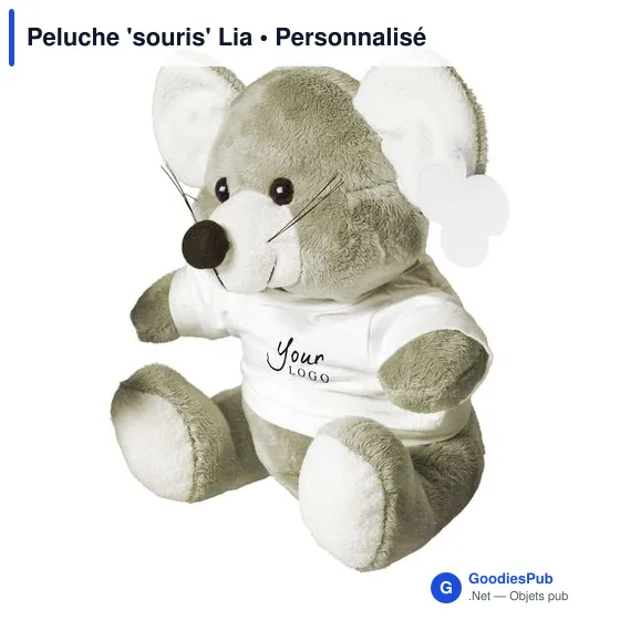 Peluche personnalisable 'souris' Lia avec logo - Image 4