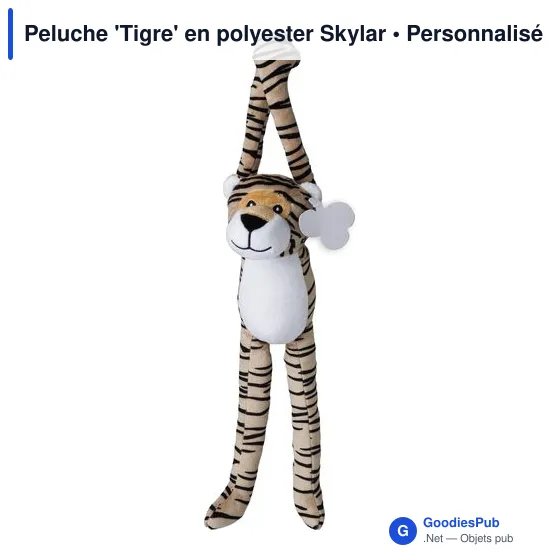 Peluche personnalisable 'Tigre' avec logo - Skylar - Image 2