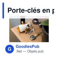Porte-clés en peluche personnalisable Tigre avec logo - Miniature 6