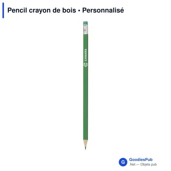 Crayon à papier personnalisable avec logo - Pencil crayon de bois - Image 1