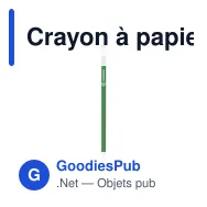 Crayon à papier personnalisable avec logo - Pencil crayon de bois - Miniature 2