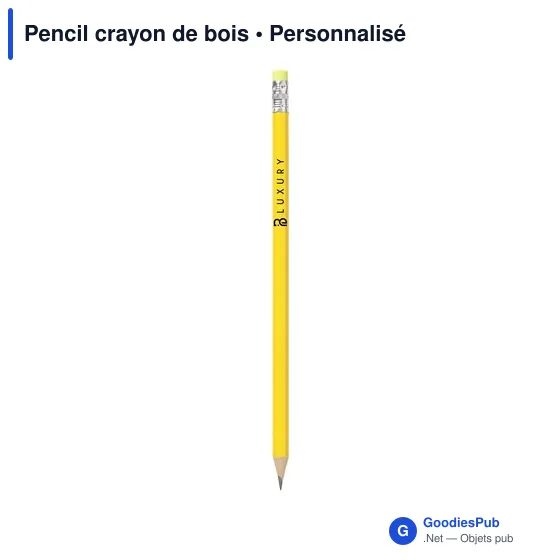 Crayon à papier personnalisable avec logo - Pencil crayon de bois - Image 12