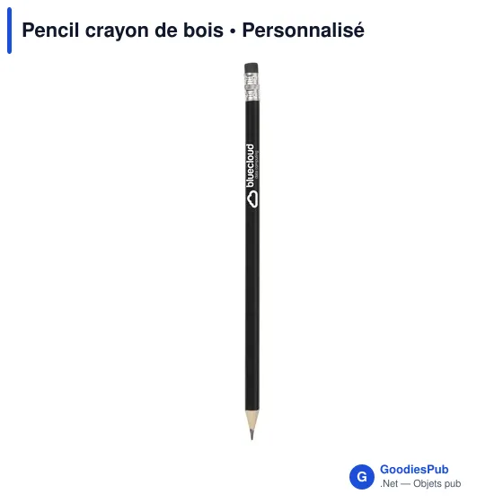 Crayon à papier personnalisable avec logo - Pencil crayon de bois - Image 3