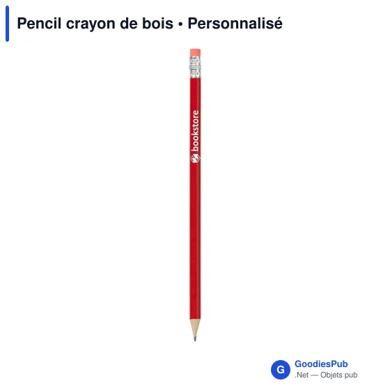 Crayon à papier personnalisable avec logo - Pencil crayon de bois - Image 6