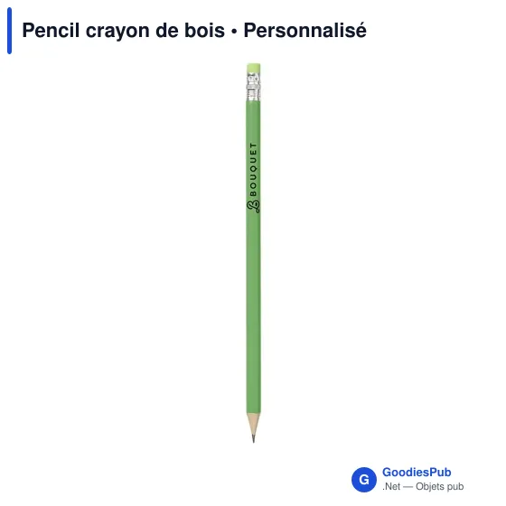 Crayon à papier personnalisable avec logo - Pencil crayon de bois - Image 9