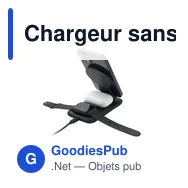 Chargeur sans fil 3 en 1 personnalisable avec logo - PENDOLESS - Miniature 10