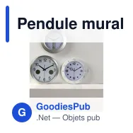 Pendule murale personnalisable en plastique avec logo - Ali - Miniature 2