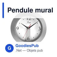 Pendule murale personnalisable en plastique avec logo - Ali - Miniature 4