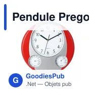 Pendule Prego personnalisable avec logo pour bureau - Miniature 5