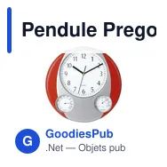 Pendule Prego personnalisable avec logo pour bureau - Miniature 7