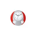 Variante rouge - Pendule Prego personnalisable avec logo pour bureau