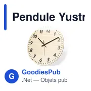 Pendule Yustry personnalisable avec logo pour entreprise - Miniature 3