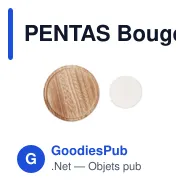 PENTAS Bougeoir rond avec bougie - Miniature 2