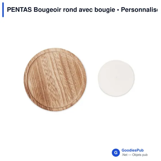 PENTAS Bougeoir rond avec bougie - Image 2
