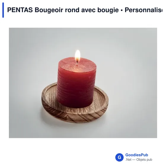 PENTAS Bougeoir rond avec bougie - Image 12