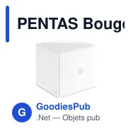 PENTAS Bougeoir rond avec bougie - Miniature 6