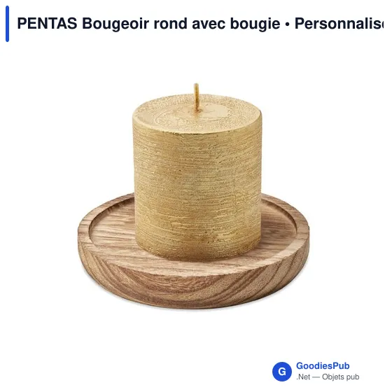 PENTAS Bougeoir rond avec bougie - Image 7