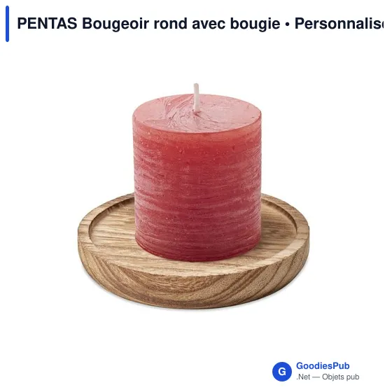PENTAS Bougeoir rond avec bougie - Image 9