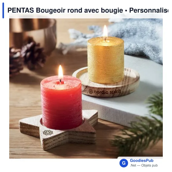 PENTAS Bougeoir rond avec bougie - Image 10