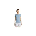 Variante bleu ciel pur - PEOPLE WOMEN POLO 210g