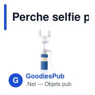 Perche selfie personnalisable avec logo - Perche téléscopique Ursula - Miniature 1
