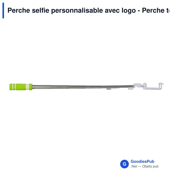 Perche selfie personnalisable avec logo - Perche téléscopique Ursula - Image 4