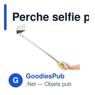 Perche selfie personnalisable avec logo - Perche téléscopique Ursula - Miniature 6